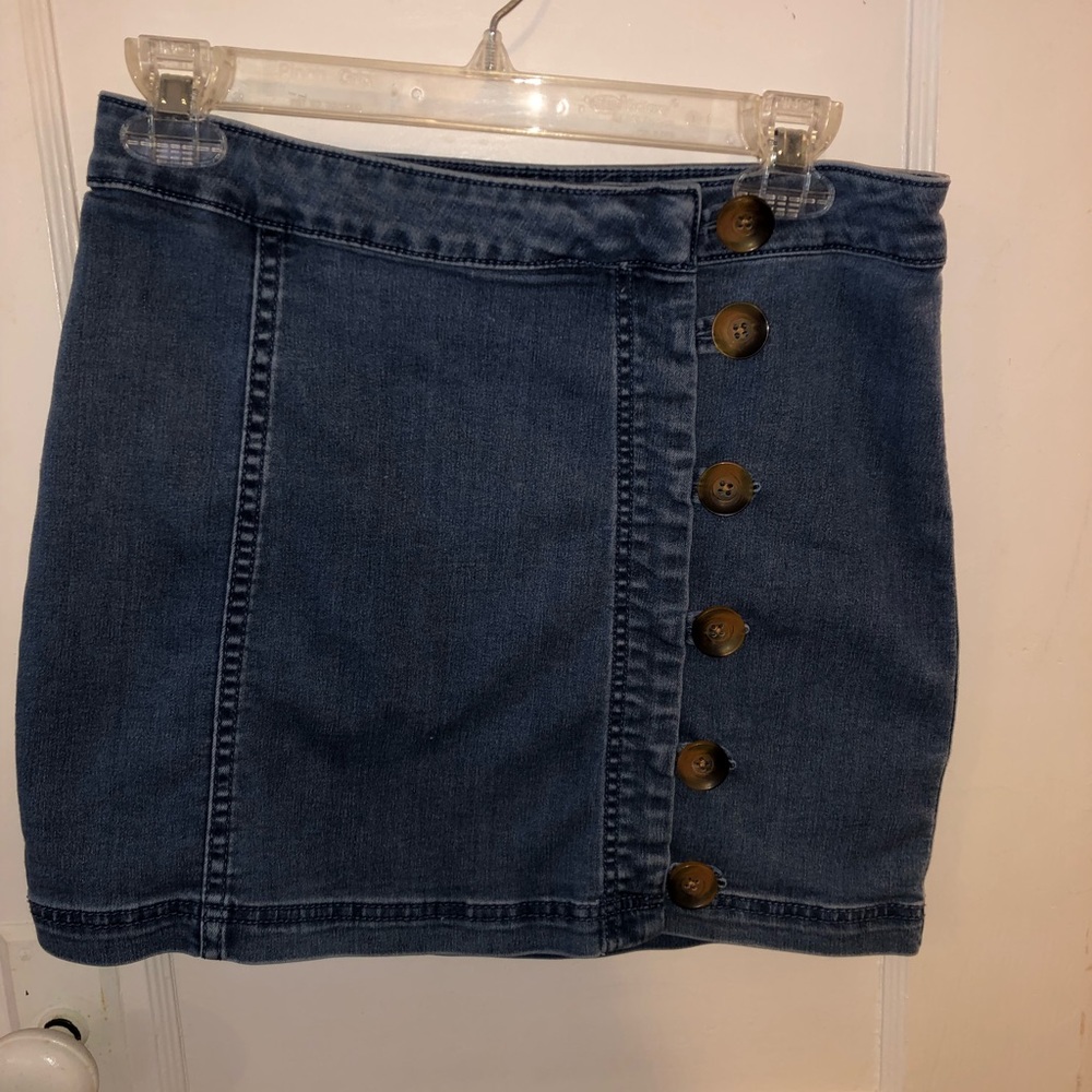 Denim Free People Skirt